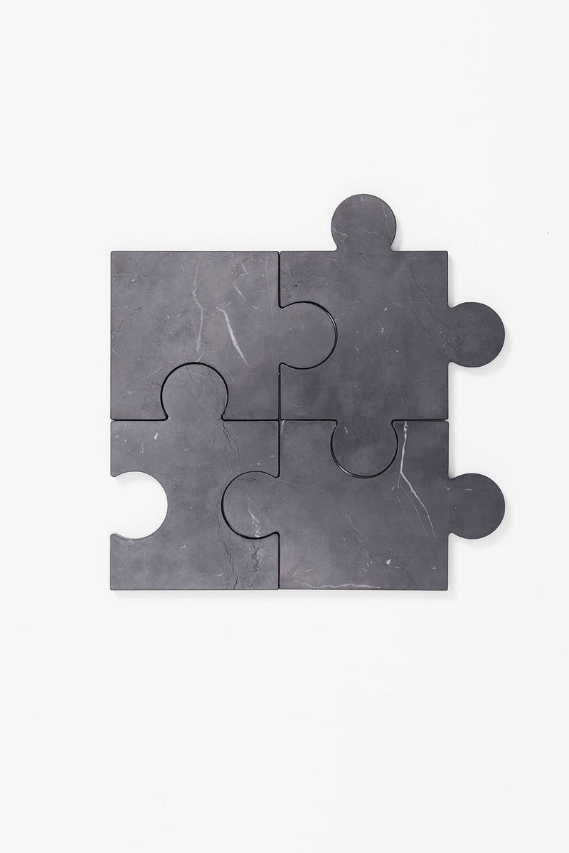 Stonecut Puzzle Coasters, set of 4 – plinths.london