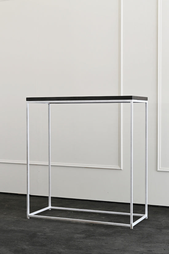 White Metal Frame Consoles